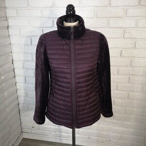 32 Degrees Heat Ladies Size Medium Purple Full Zip Lightweight 90 % Down Jacket